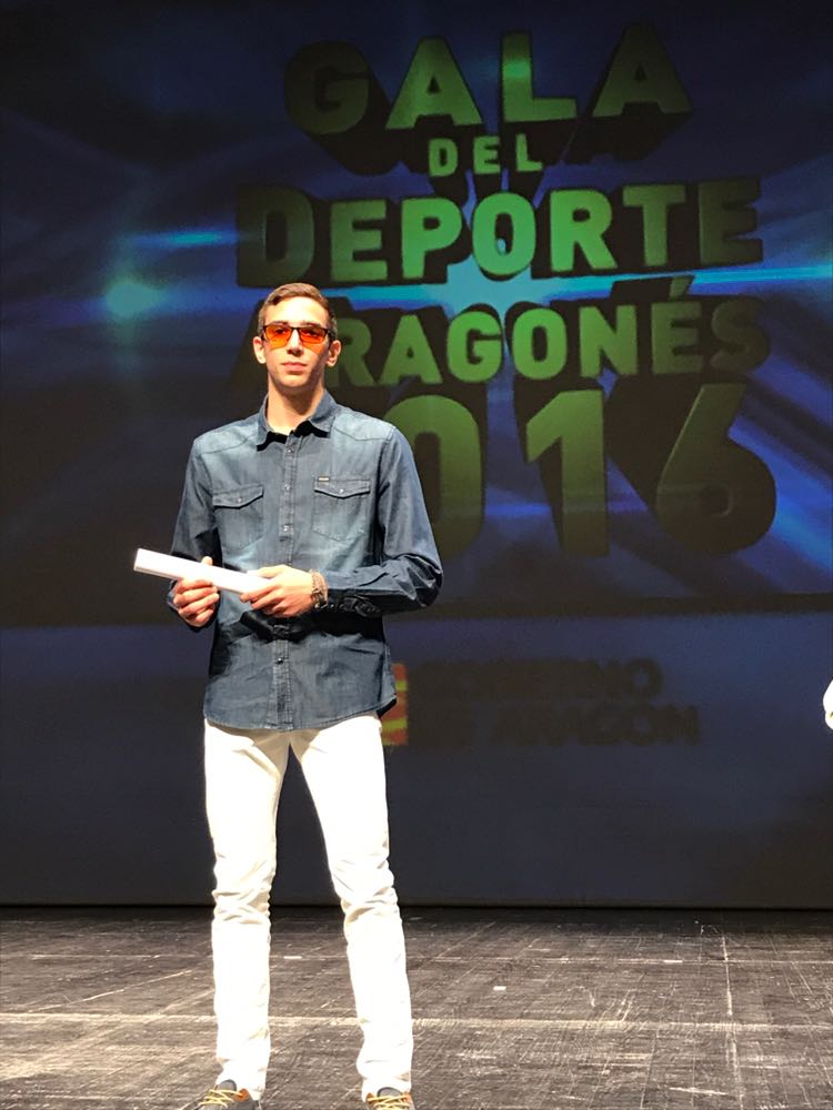 Sergio Ibañez finalista en la gala del deporte aragonés 17/10/17