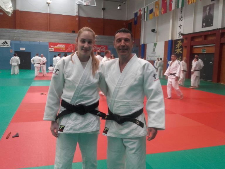 Antonio y Cristina Berrocal en el curso de katas de Madrid 12/02/17